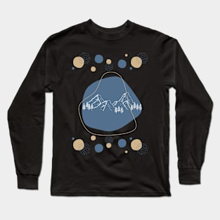 Mountain and blue Long Sleeve T-Shirt